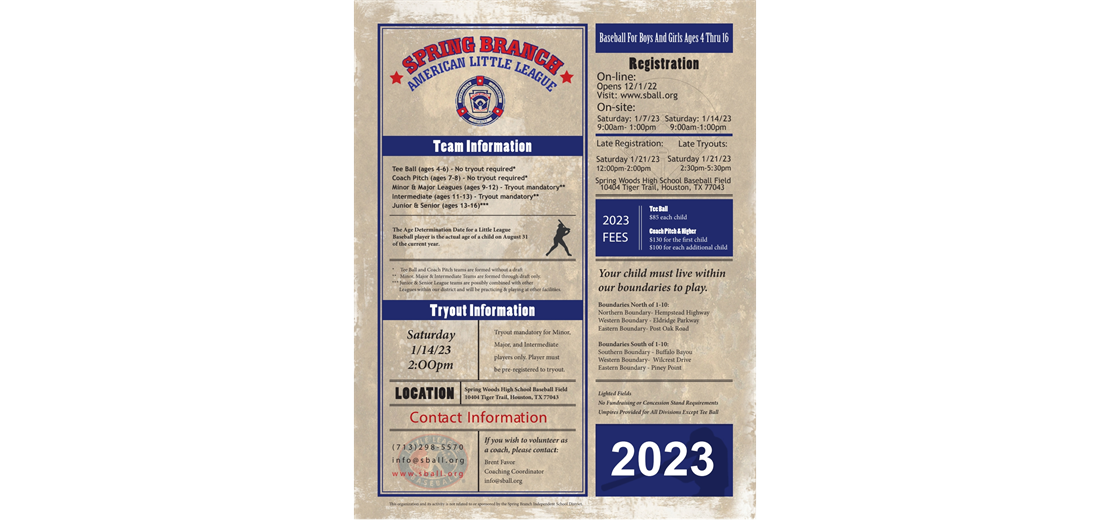 2023 Registration form